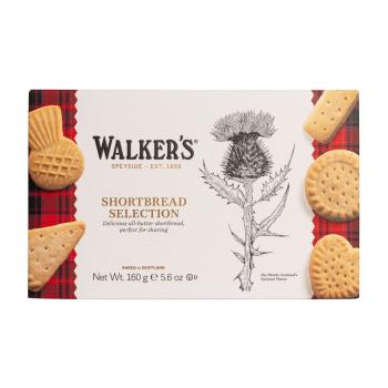 Shortbread Assortment in der 160g Geschenkpackung "Distel" von Walkers Shortbread Ltd.